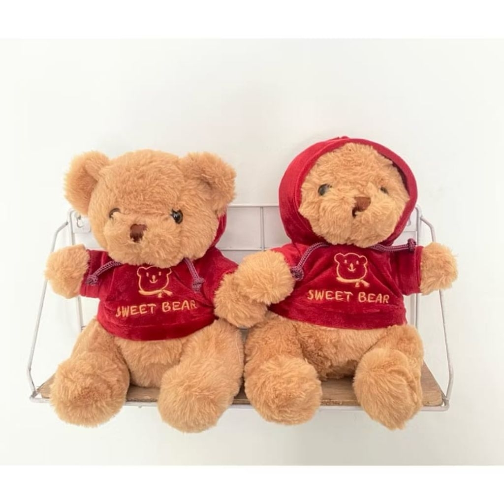 Boneka Beruang Baju Merah