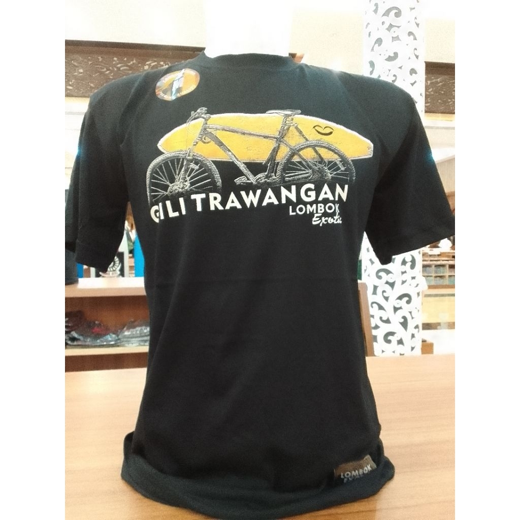 Kaos Lombok Exotic - Hitam gili