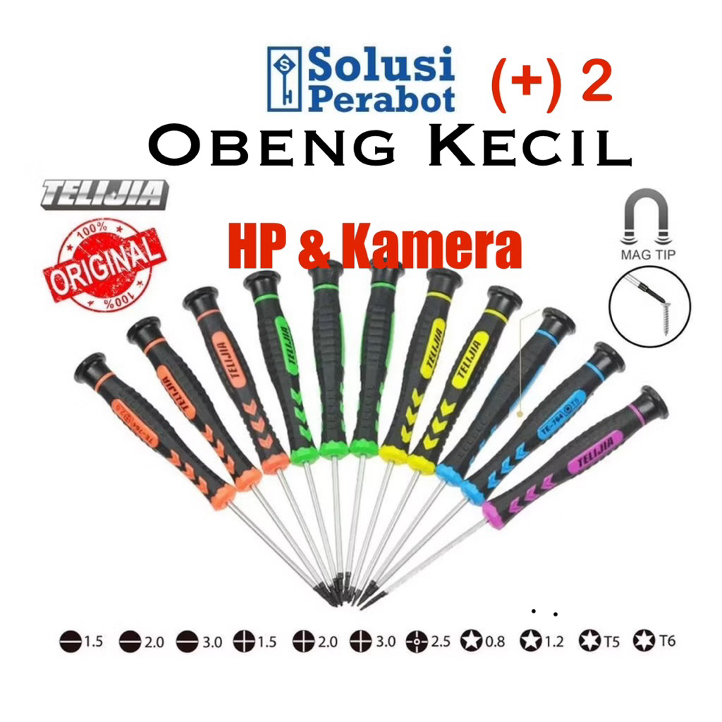 Obeng Kamera & Hp +2 New garansi Bagus Mata baja