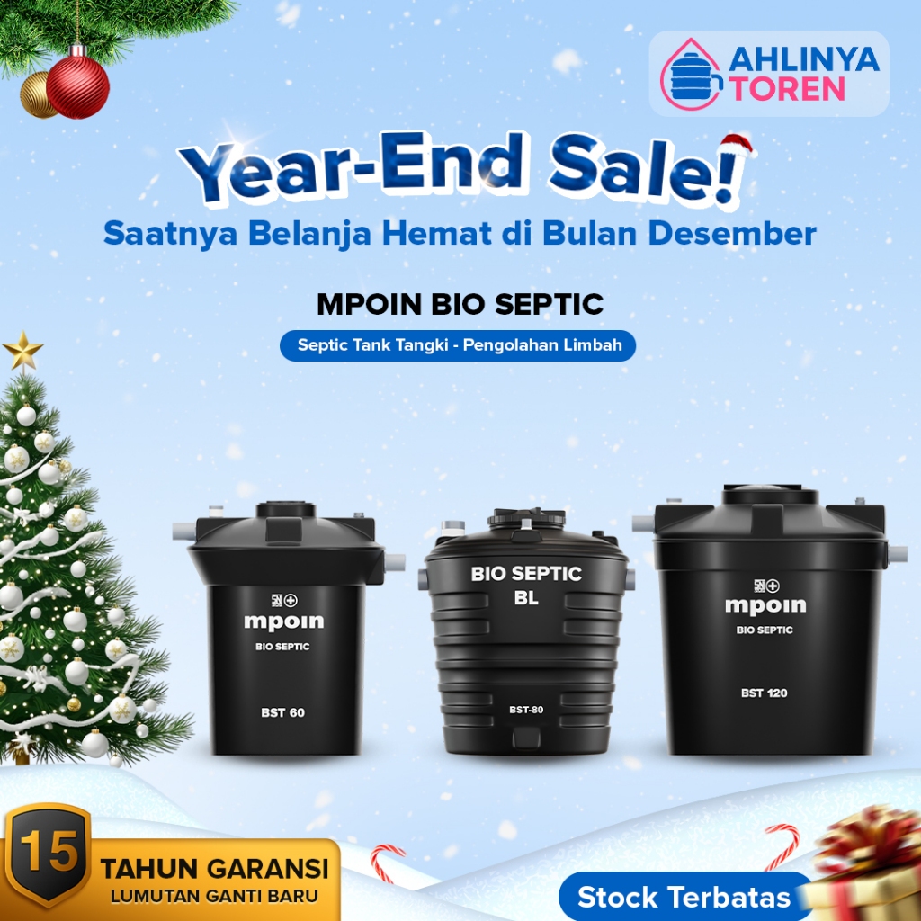 Septic Tank MPOIN BST60 - BST120  Series Tangki Septik MPOIN Garansi 15 thn