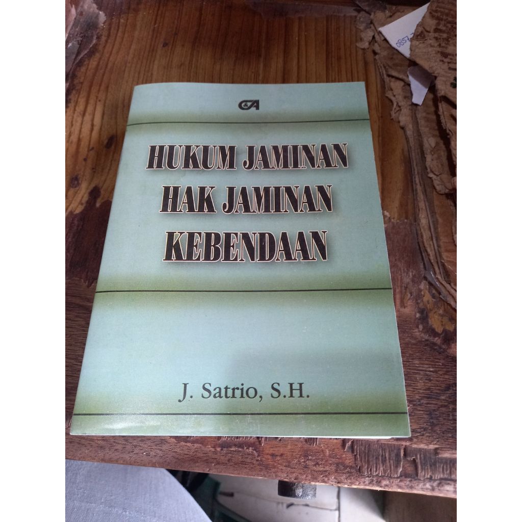 Buku HUKUM JAMINAN HAK JAMINAN KEBENDAAN
