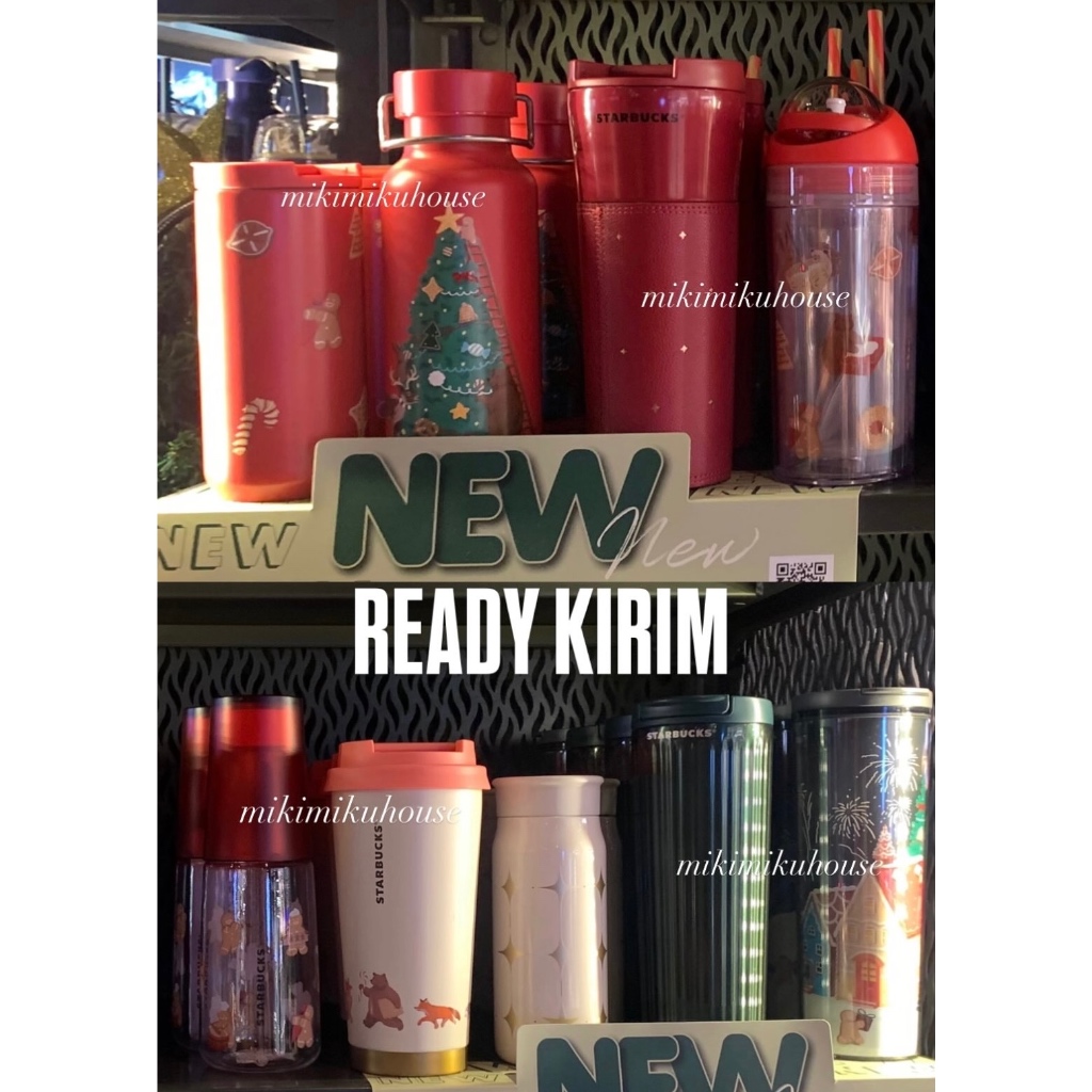 READY 2025 STARBUCKS CHRISTMAS TUMBLER MERCHANDISE NATAL STANLEY STARBUCKS STAINLESS STEEL BOTTLE EL