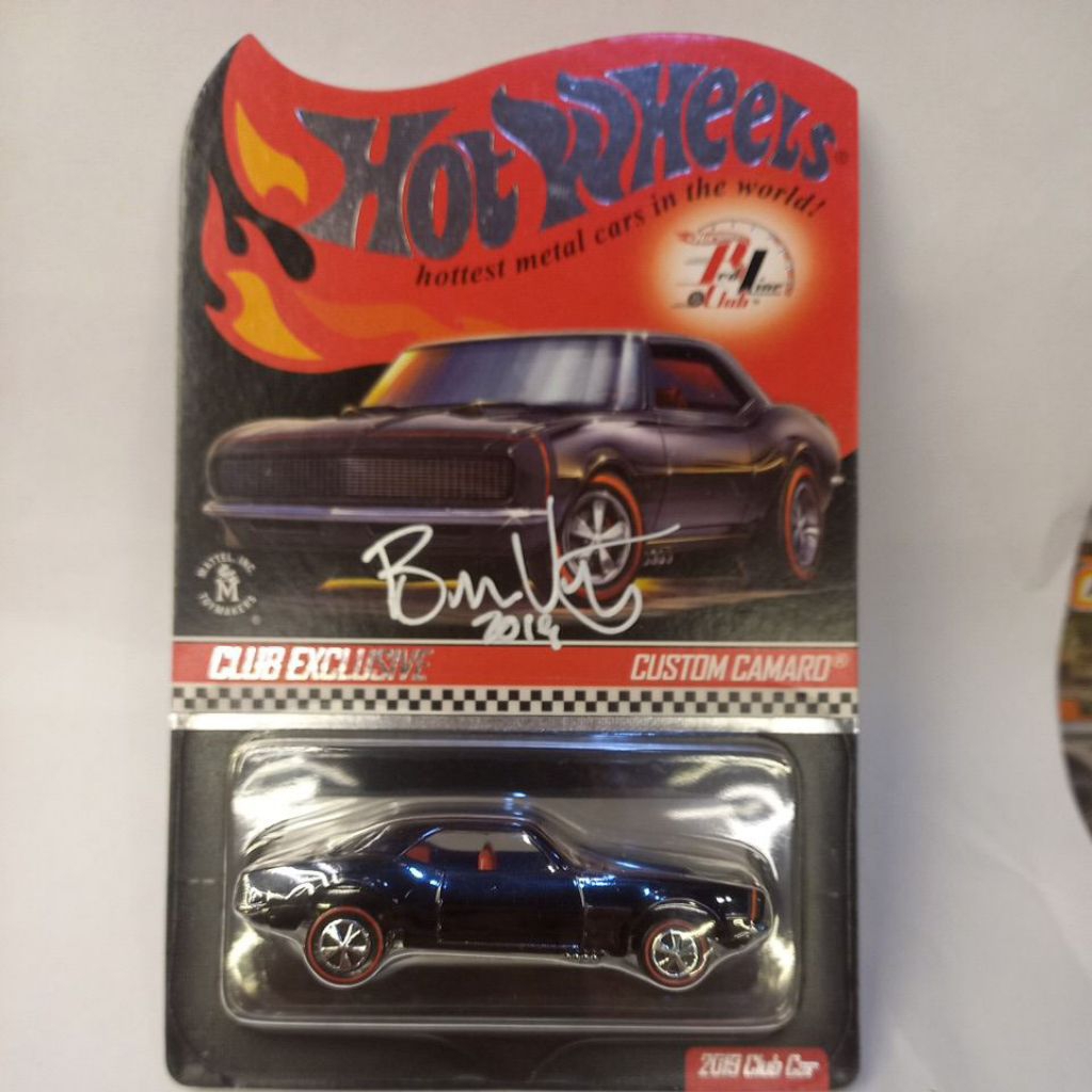 hot wheels rlc custom camaro sign brendon vetusce