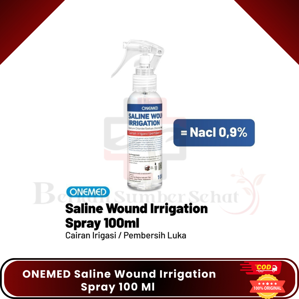 Cairan Cuci Luka ONEMED Saline Wound Irrigation Spray 100 Ml (NaCl 0.9%) ONE MED
