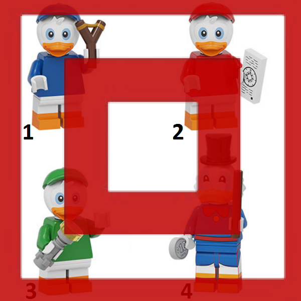 Huey Dewey Louie Scrooge McDuckikekak Gober Action Figure Mini