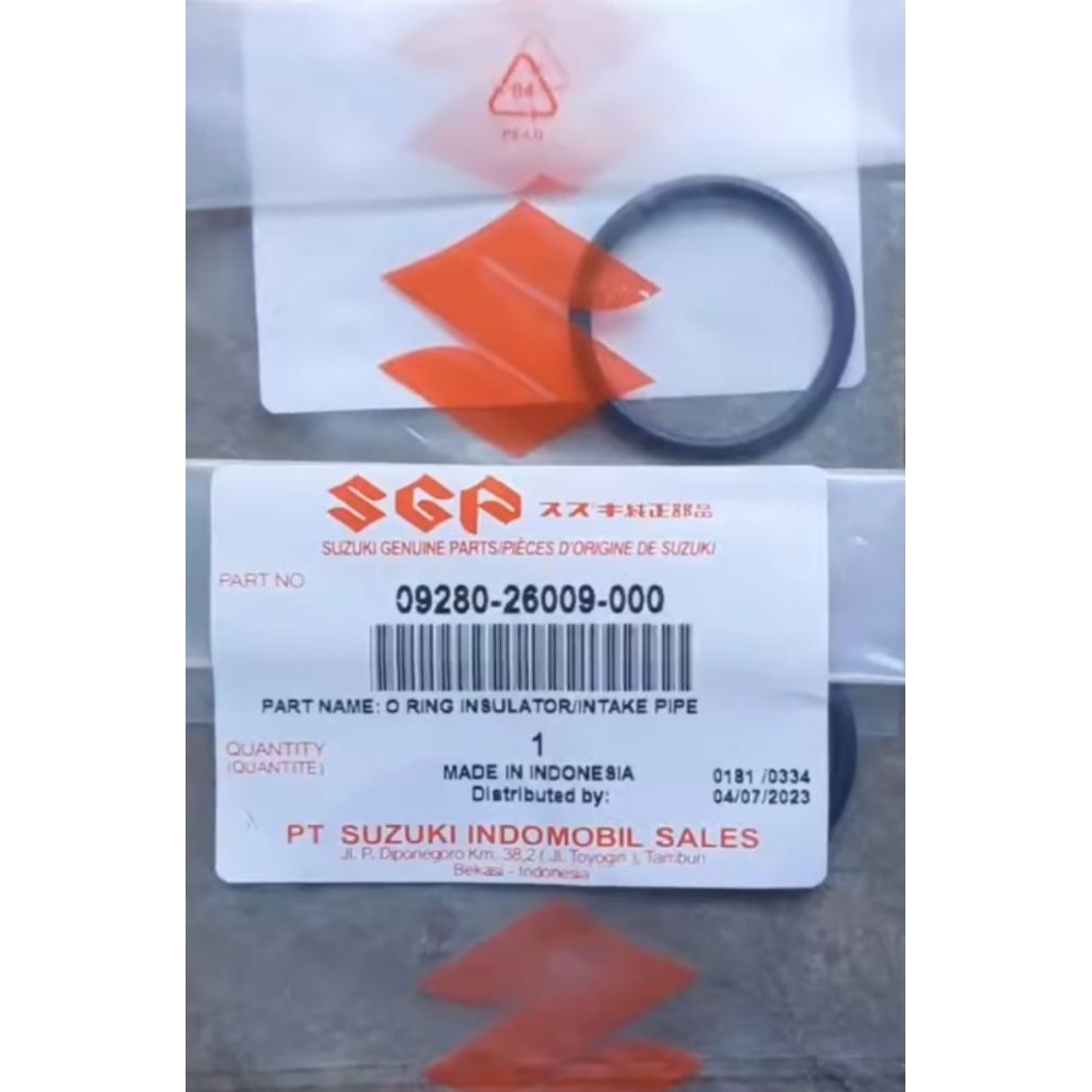 ORING MANIPOL SUZUKI SHOGUN/SHOGUN 125/SPIN ORIGINAL 09280-26009-000