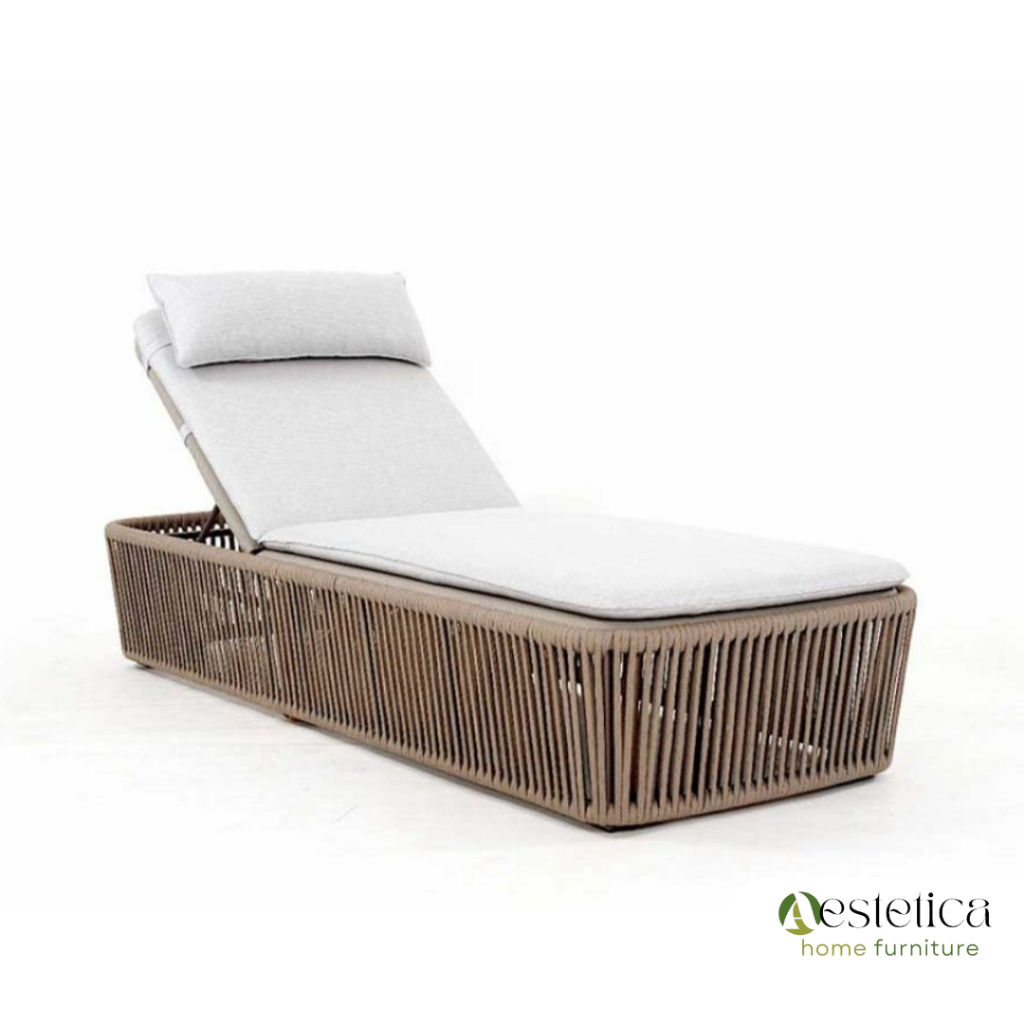 ROPE SUN LOUNGER / SUN BED ANYAMAN TALI KURSI KOLAM RENANG By Aestetica Furniture