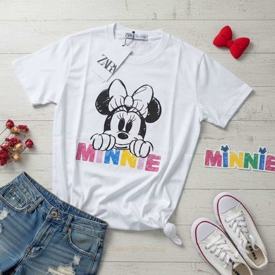 ( NEW, ORIGINAL & BEST PRICE ) Kaos T-Shirt ZARA x Disney Original