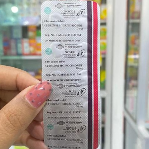 Cetirizine 10 mg 10 Tablet NOVELL