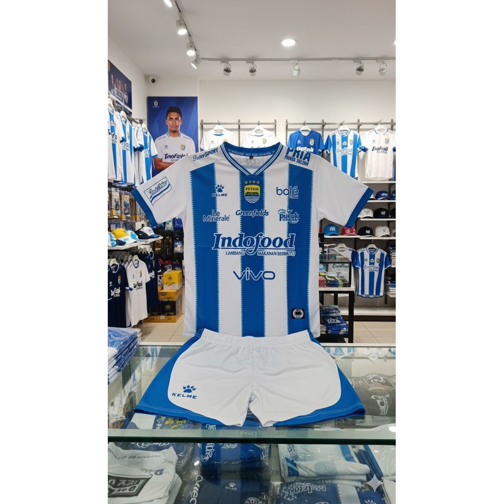 Baju Bola Persib Anak Premium Quality | Grade Ori | Bahan Adem & Menyerap Keringat