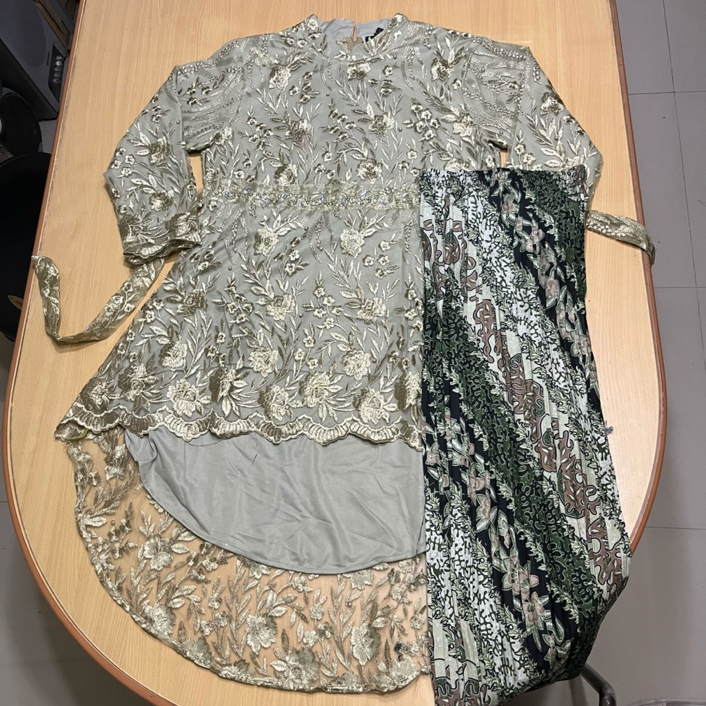[Baru] Set Kebaya Modern Lesti - Sage