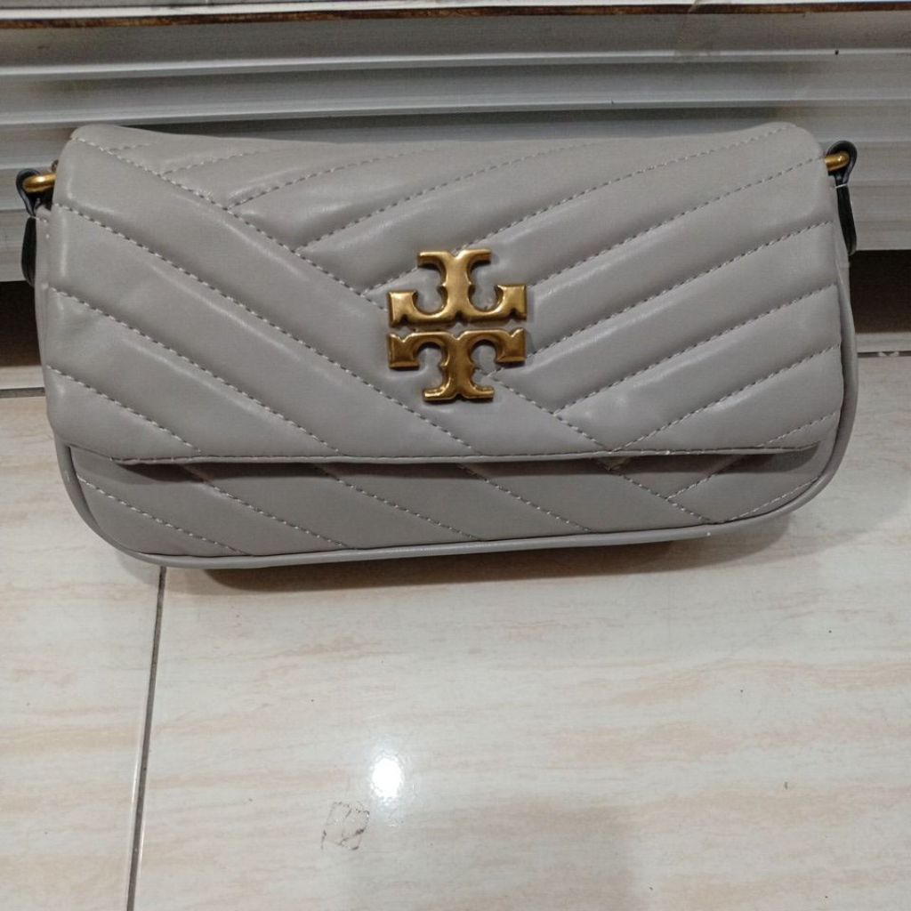 Tory Burch Kira Chevron Small Flap Shoulder Bag.