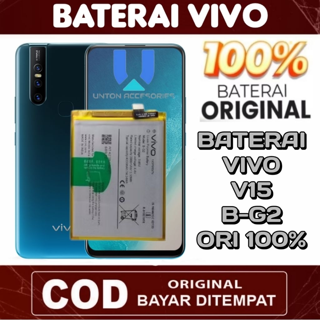 Batre Baterai VIVO V15 B-G2 / Batrai Batrei Battery VIVO V15 BG2 B G2 Original Batre