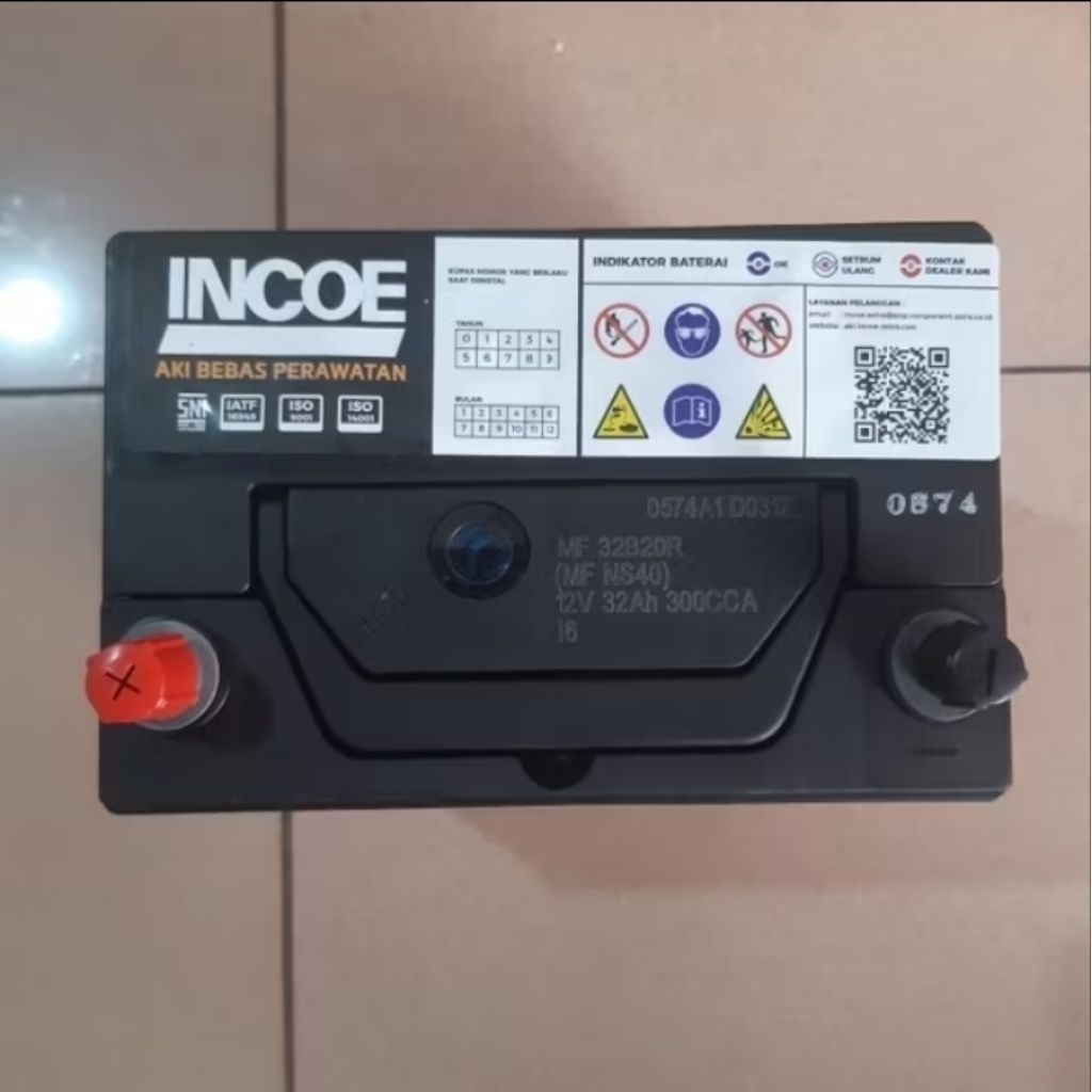 Aki Mobil Suzuki Escudo, Vitara, Jimny, Katana Accu Incoe NS40 MF 32Ah