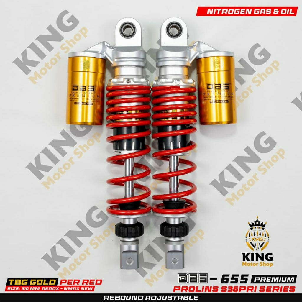 Shock DBS 655 Original ukuran 310mm PNP NMAX-OLD-NEW AEROX tabung atas fungsi original DBS