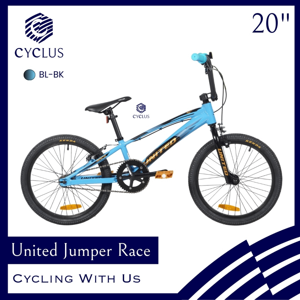 Sepeda BMX United Jumper Race 20 Inch Frame Alloy Aluminium Anak Dewasa Laki Laki