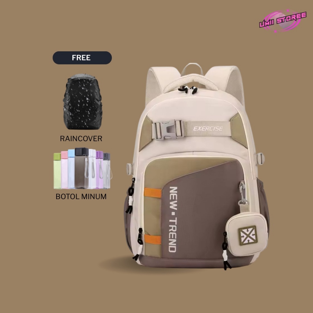 Tas Sekolah NEW-TREND Ransel Anak Sekolah Cowok Tas Sekolah Backpack SD SMP SMA Import Original