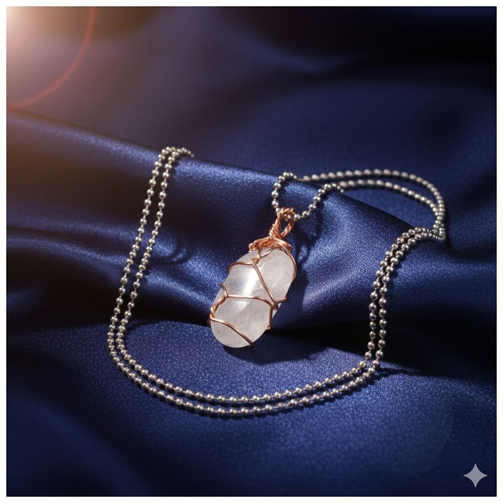 LIONTIN BATU KECUBUNG ES — NATURAL alami