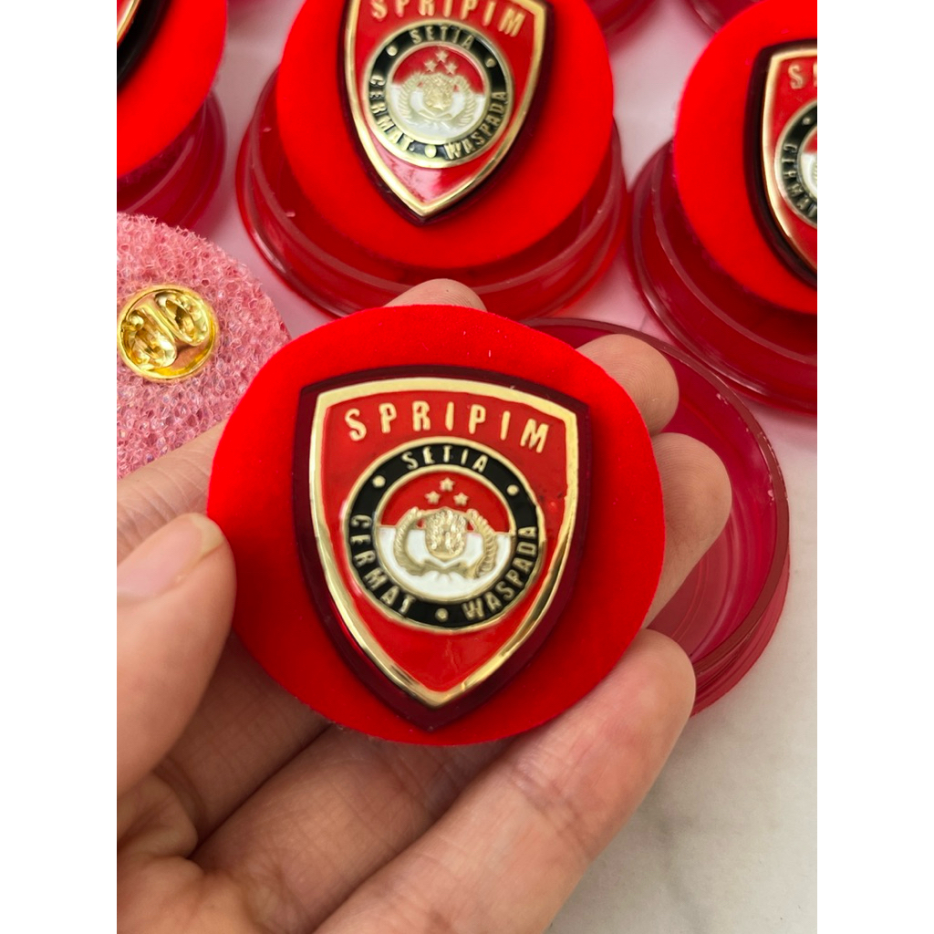 Pin Spripim Polri Premium Terlaris | Setia Cermat Waspada | atribut sukabumi