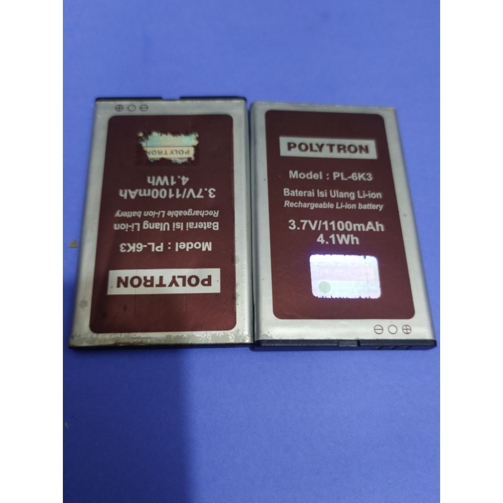 batre Polytron Model: PL-6K3 3,7V/1100 mAh second original copotan