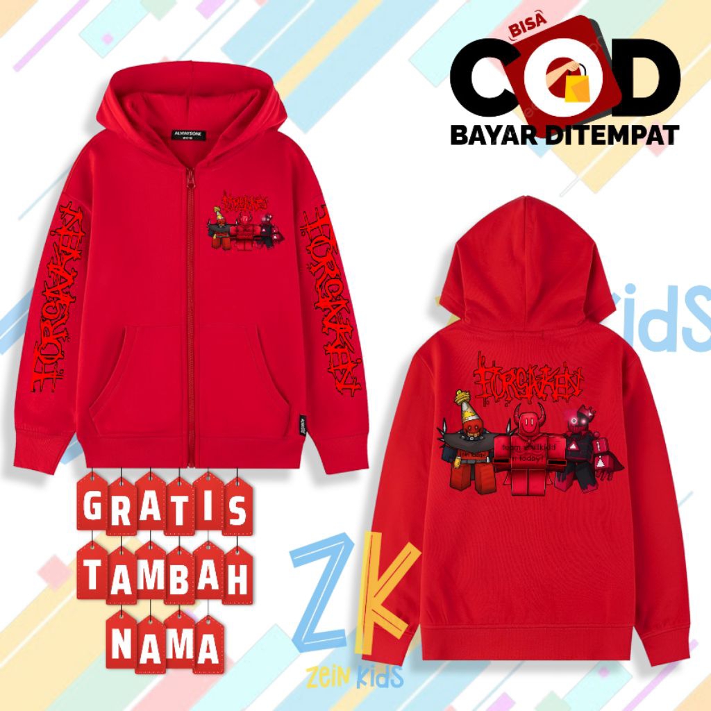 Jaket Resleting Anak Forsaken Roblox / Jaket Zipper Anak Roblox Forsaken
