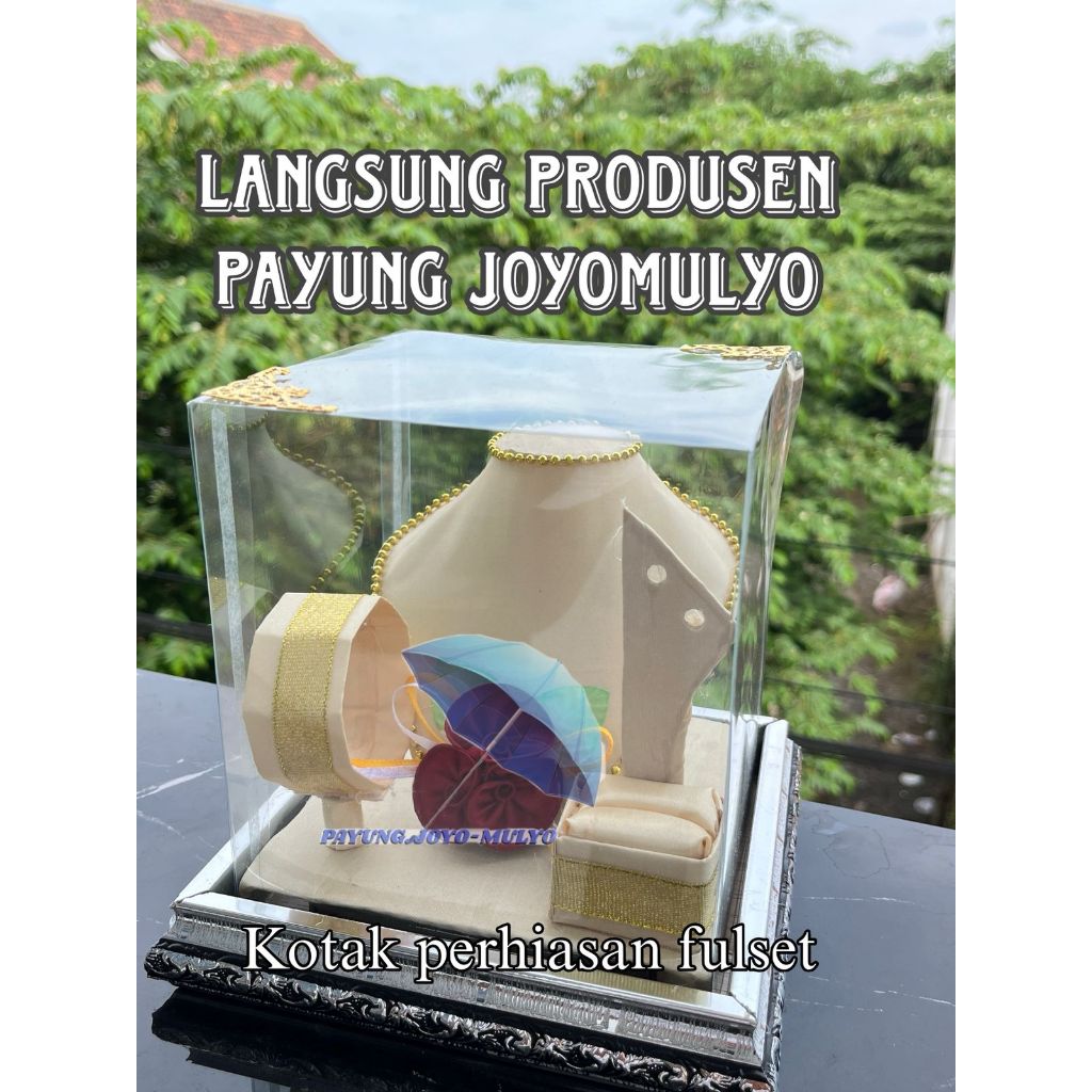 Kotak Tempat Perhiasan Mahar Seserahan Kalung Gelang Dan Cincin