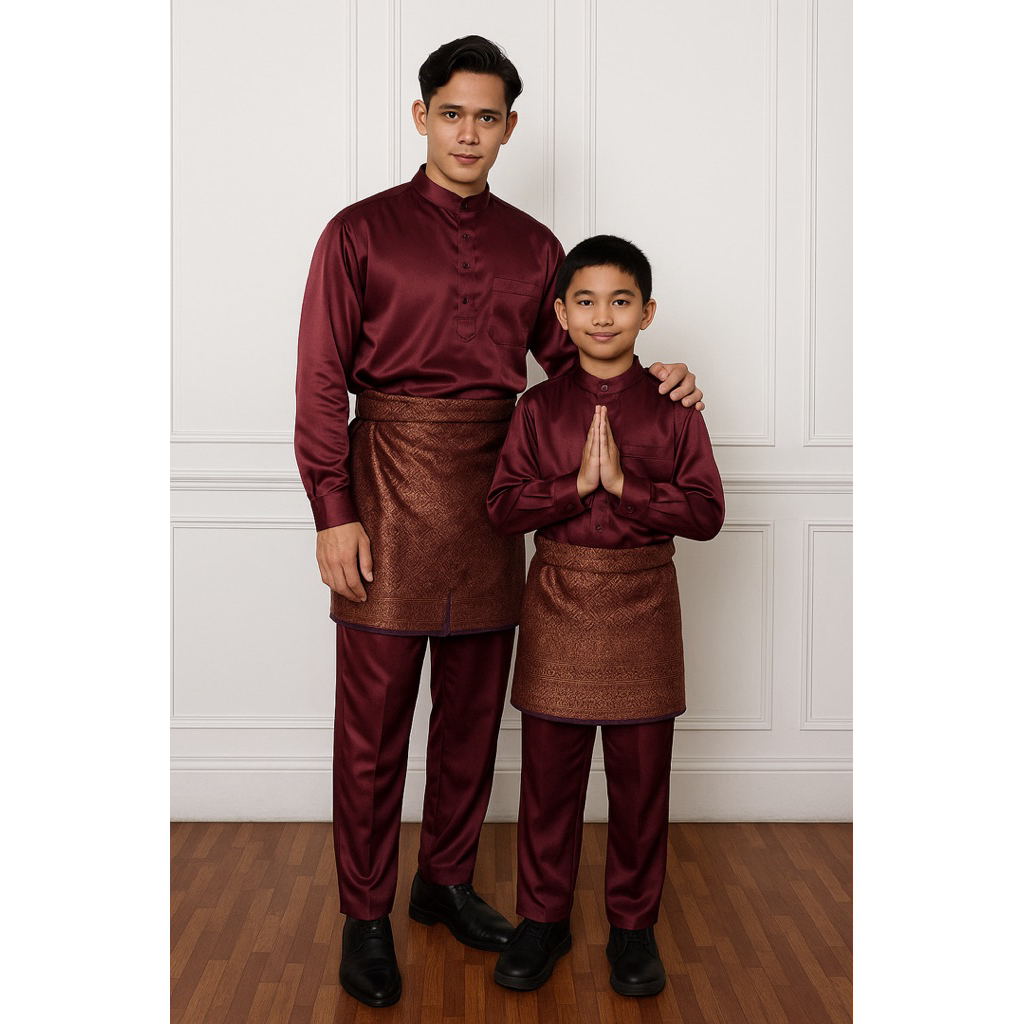 Setelan Teluk Belanga Anak Pria - Set Baju Melayu Anak Pria - Baju Adat Anak Pria - Couplean Baju Me