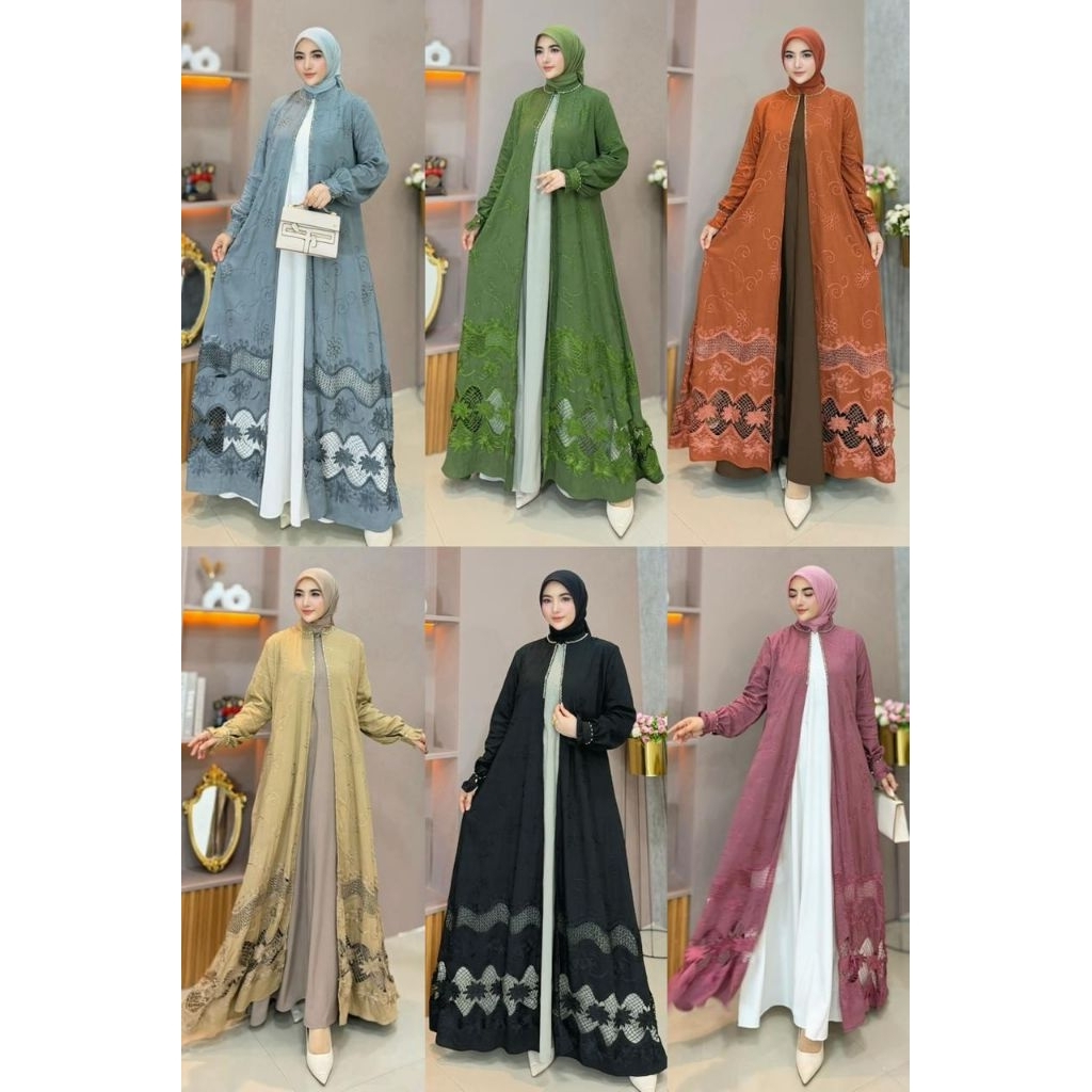 NAZUMI SEMI OUTER by syafeera / abaya / gamis syari