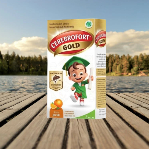 PROMO Cerebrofort Gold Suplemen Kesehatan Multivitamin untuk masa tumbuh kembang anak sekolah minyak