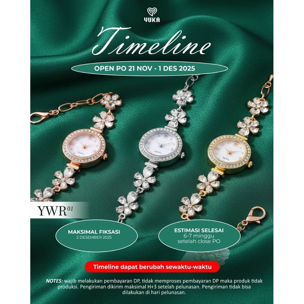 [Pre Order 21 November - 1 Desember 2025] Jam Tangan YWR-01 by Yuka