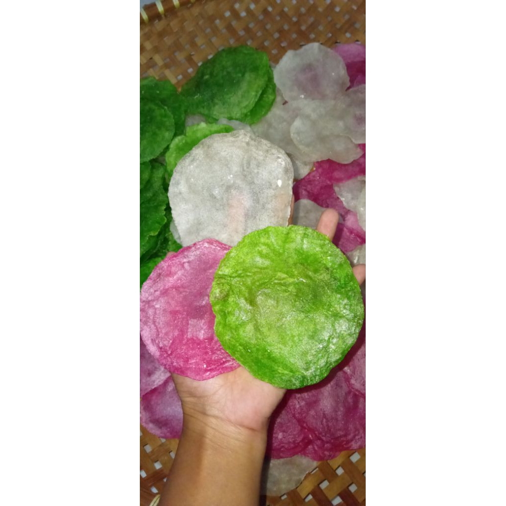 kerupuk lakar wow mentah