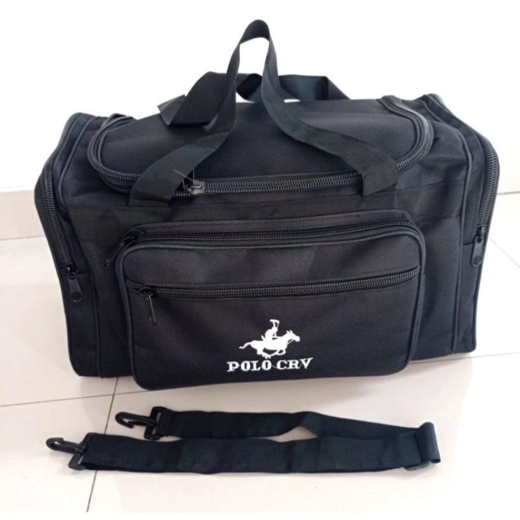 Tas Baju Travel Polo CRV Warna Hitam Polos