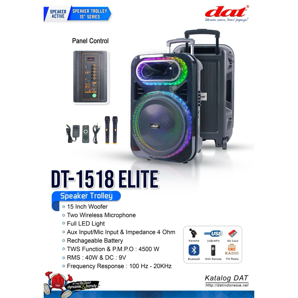DAT 1518 Elite , trolley speaker