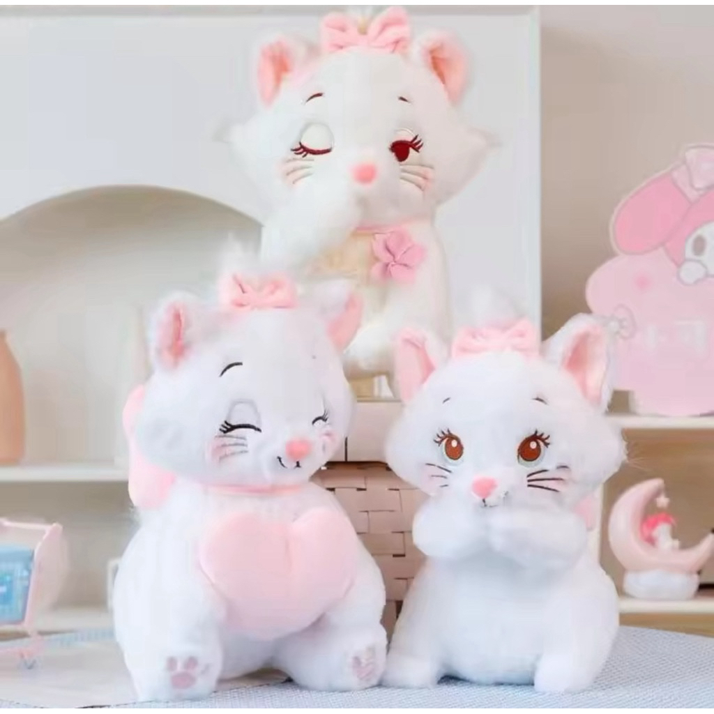 Boneka Marie Cat Kucing Pegang Love Fluffy Lembut Mainan Boneka Kucing Marie Cat