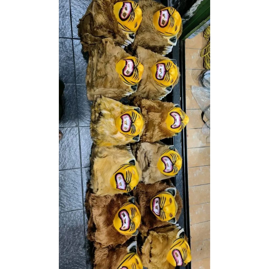 Topeng Harimau / Topeng Harimau Bulu / Topeng Macan / Topeng Karnaval / Topeng Festival / Topeng Mac