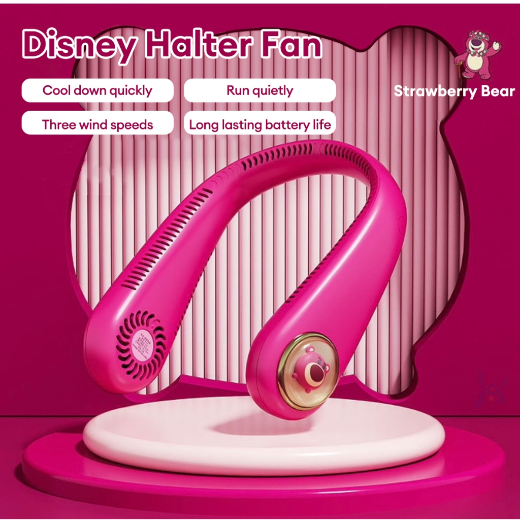 Disney FL08 Ventilator Gantung Leher  - 3 Kecepatan Angin Kipas leher, Ringan, Sejuk & Nyaman untuk 