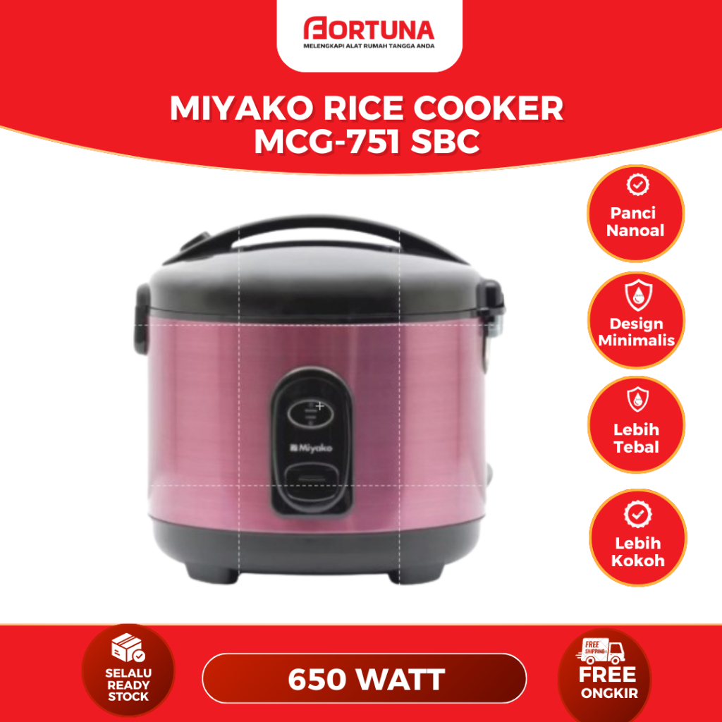 Miyako Rice Cooker 3 Liter MCG-751 SBC