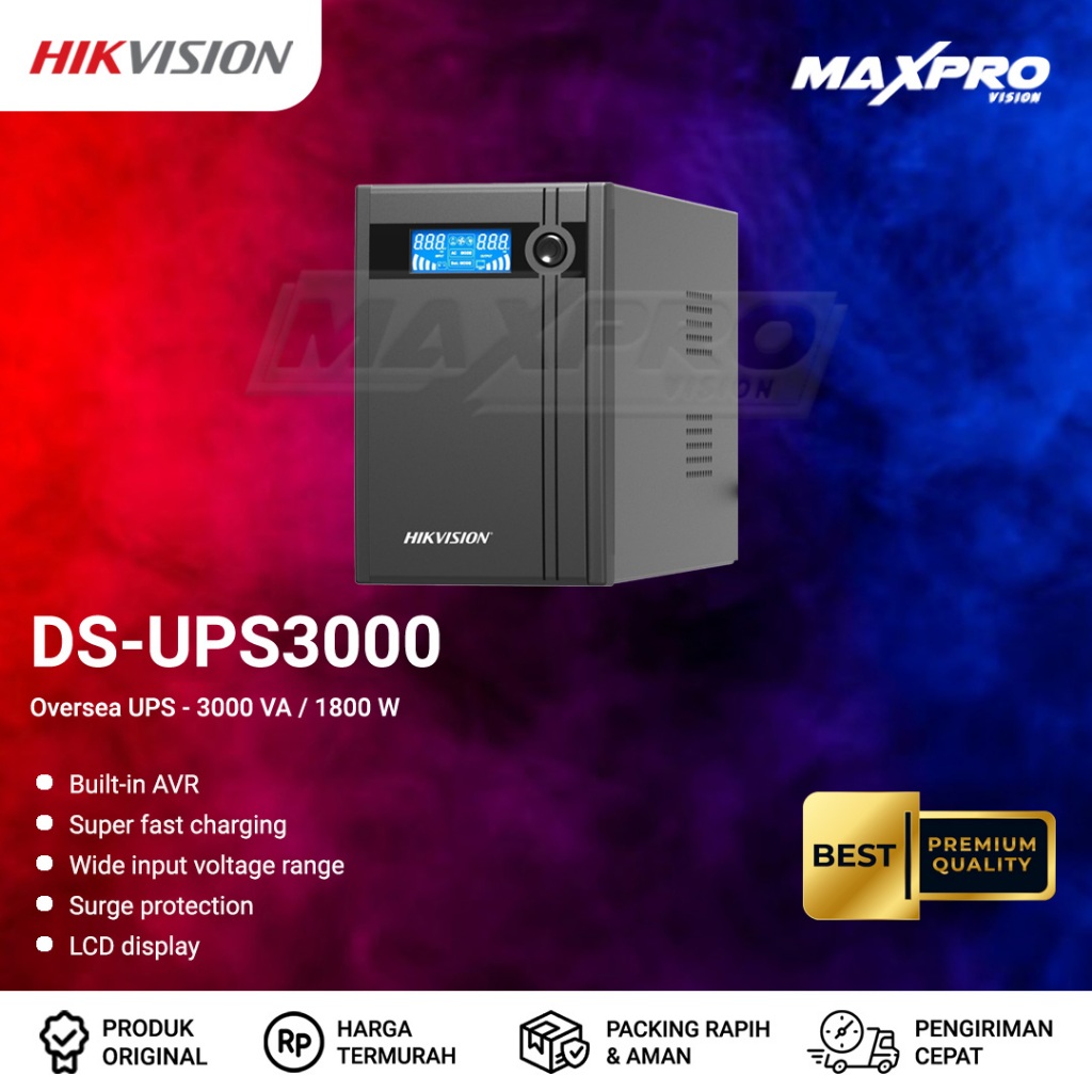 DS-UPS3000 - HIKVISION UPS 3000VA