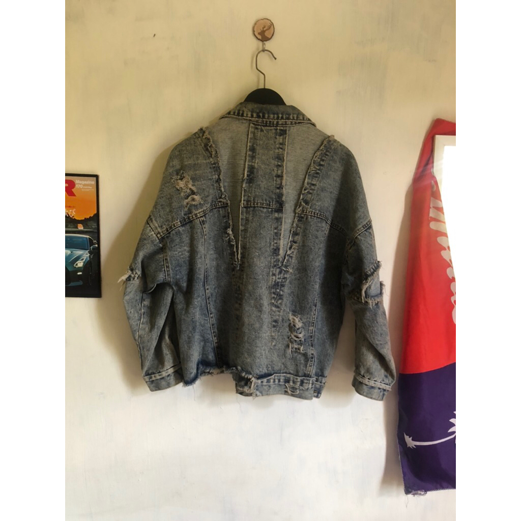 Ripped Denim Jaket
