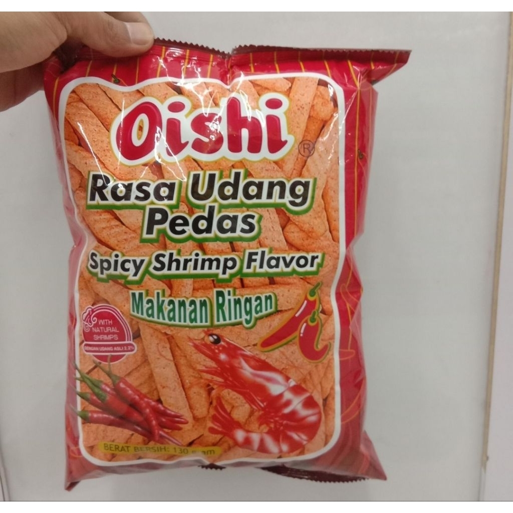Snack Ciki Oishi Rasa Udang pedes