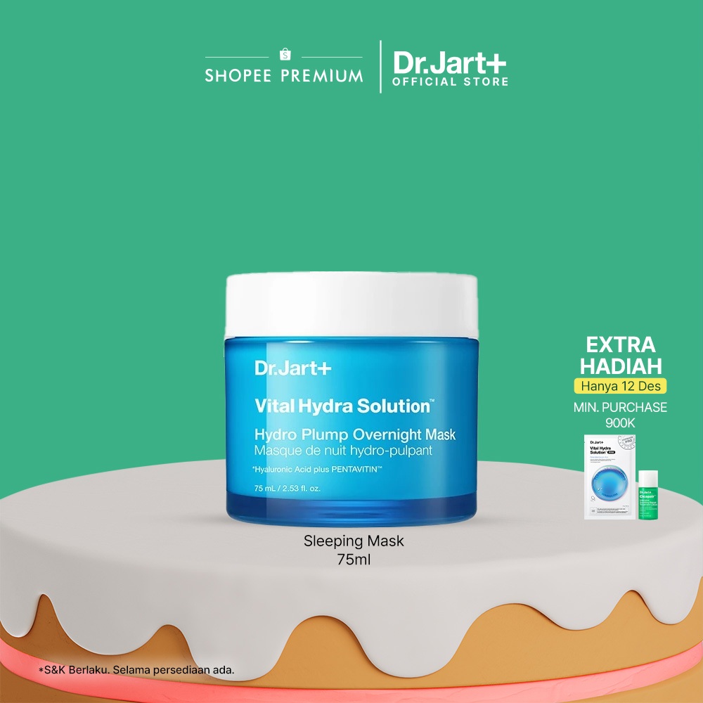 (NEW) Dr.Jart Vital Hydra Solution Hydro Plump Overnight Mask 75ml | Sleeping Mask | Skincare Korea