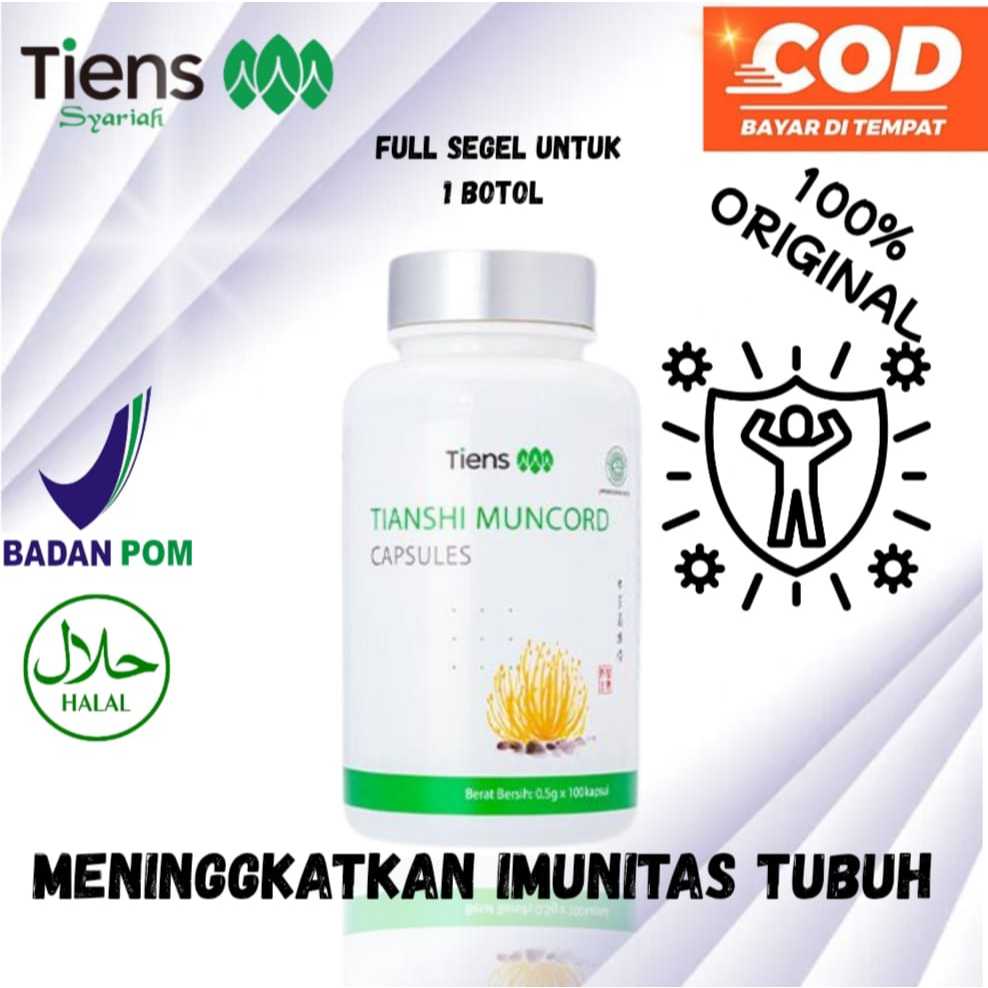 TIANSHI MUNCORD CAPSULES TIENS STRONG MAN SUPLEMENT PENAMBAH IMUNITAS DAN DAYA TAHAN PI MAN OIL