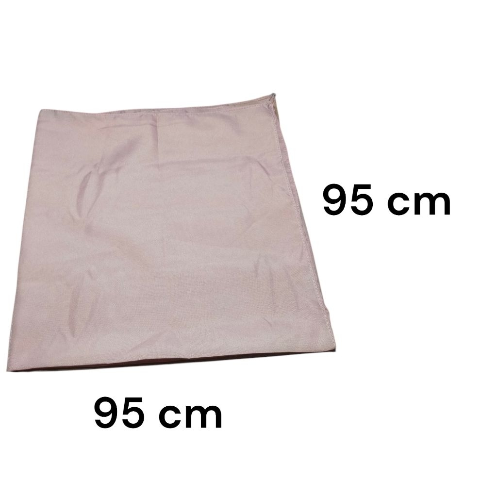 slayer segi empat polos warna ukuran 95 cm x 95 cm