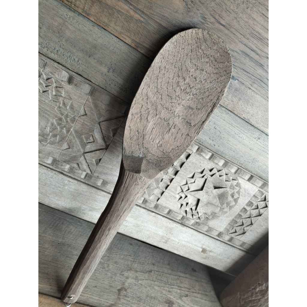 centong entong nasi kayu jati lawas jadul