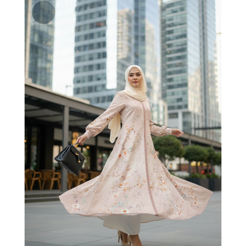 Azzura Dress - Gamis Muslim Modern DINI By Dhini Aminarti