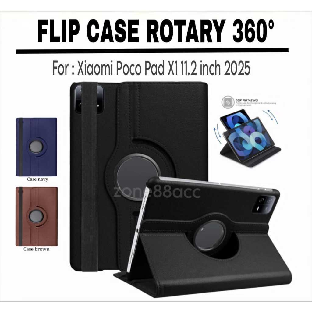 Sarung rotary Xiaomi Poco Pad X1 11.2"inch 2025 / case poco pad x1 / Casing Poco Pad X1  Poco Pad X1