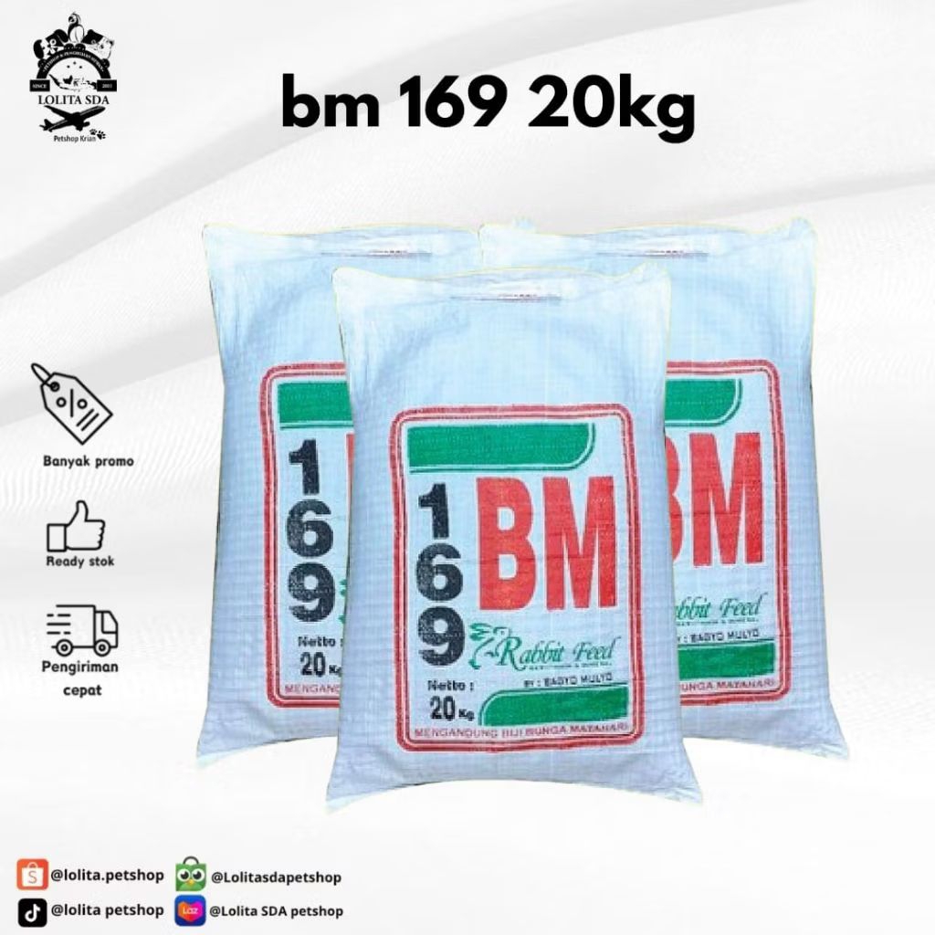 BM 169 pakan kelinci 20 kg