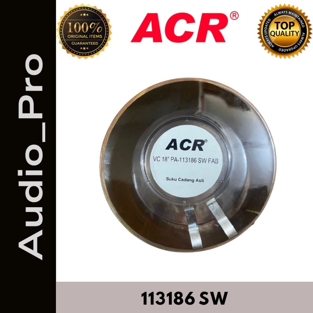 SPULL VOICE COIL SPEAKE ACR 18inch PA 113186 SW Fabulous ORIGINAL 18in