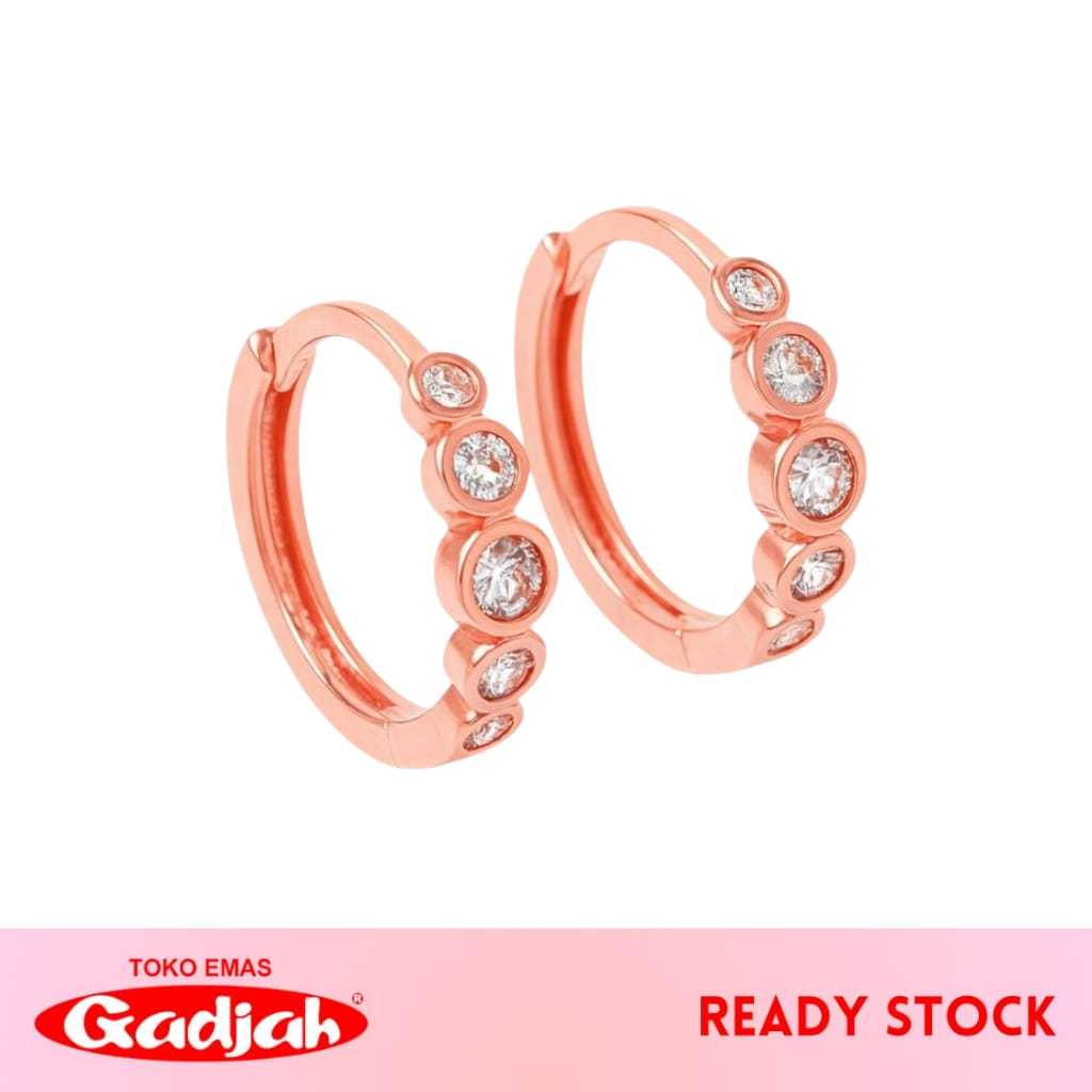 Anting Emas Jepret Listring Tanam - Toko Emas Gadjah