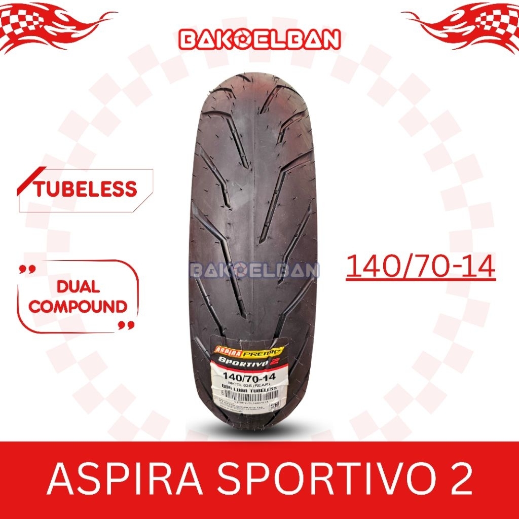 BAN MOTOR ASPIRA PREMIO SPORTIVO 2 140/70-14